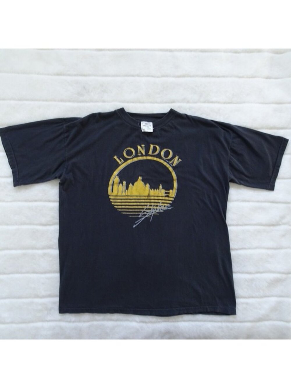 Best Sellers Vintage London T-Shirt 1987 Single Stitch Black XL